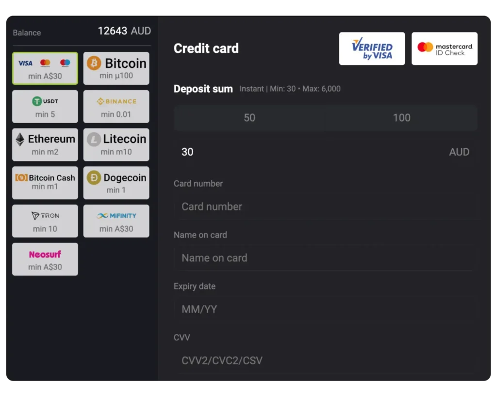 Mateslots deposit